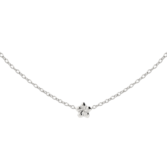 Floral Glow Choker Silver