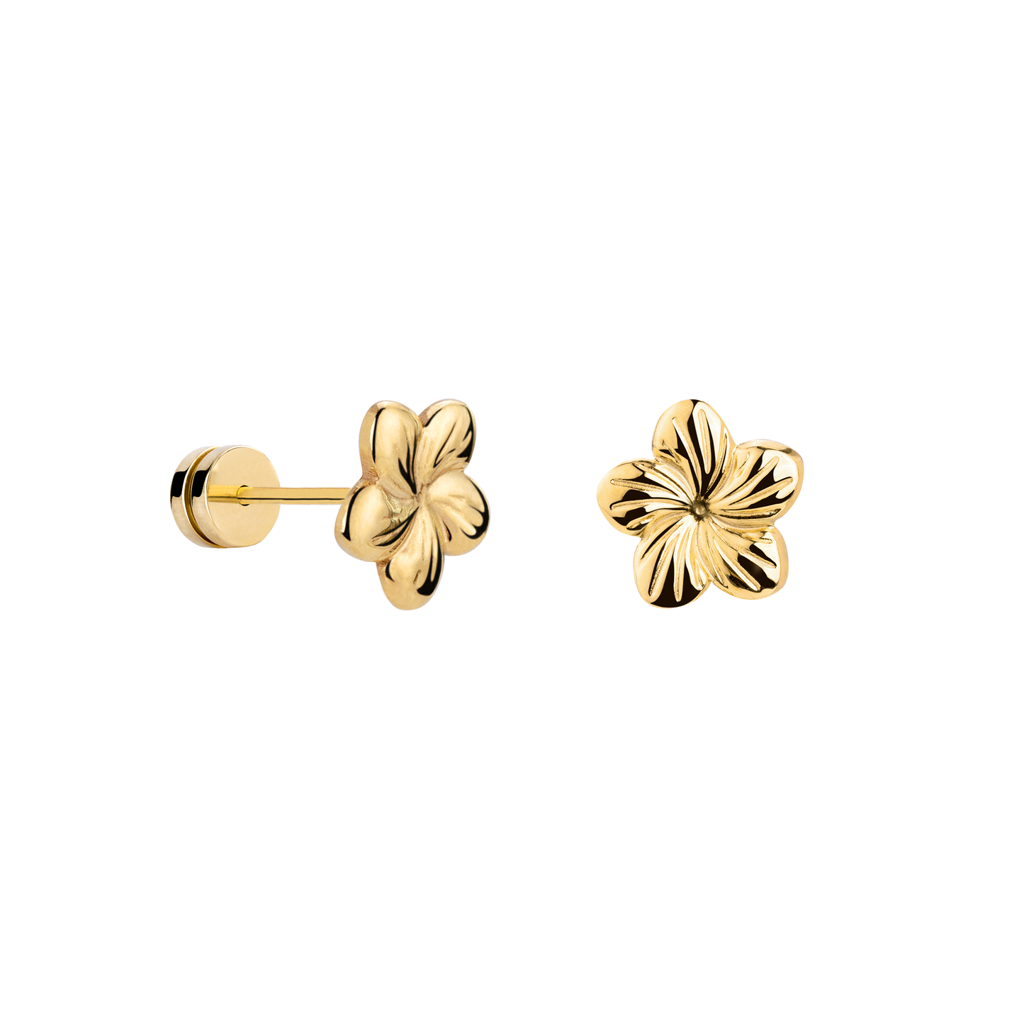 Floral Glow Studs Gold