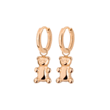 Fortune Bear Hoop Set Baby Rose Gold