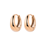Gilded Curve Hoops Rose Gold