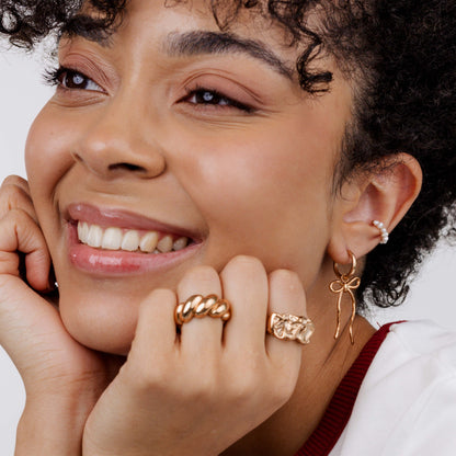 Lovely Loop Hoop Set Small Rose Gold