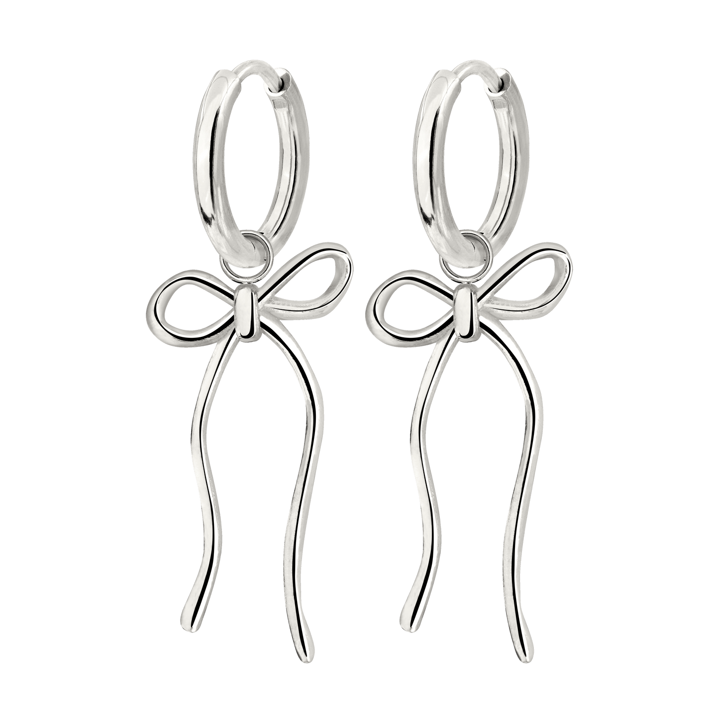 Lovely Loop Hoop Set Small Silver