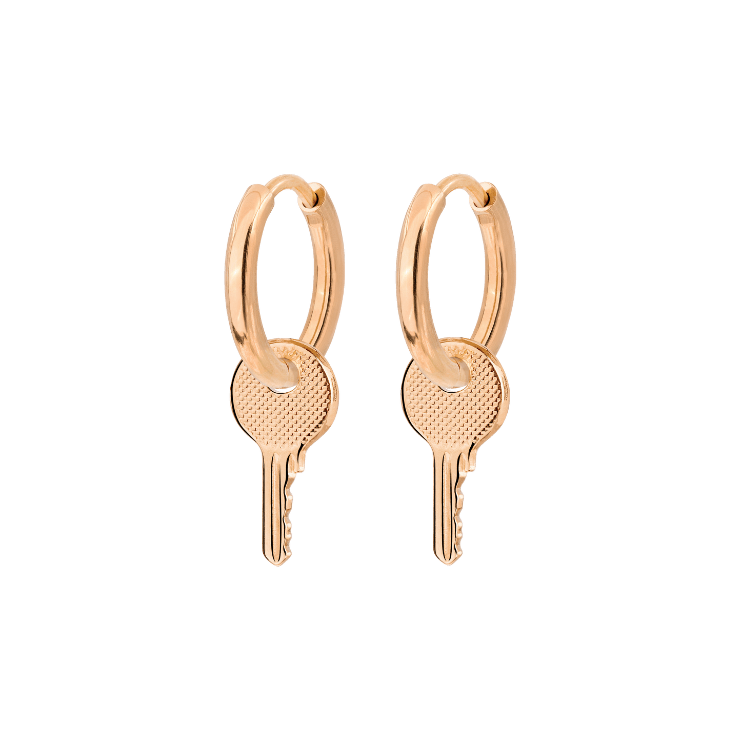 Low-key Hoop Set Small Rose Gold