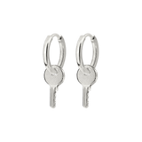 Low-key Hoop Set Small Silver