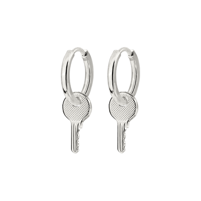 Low-key Hoop Set Small Silver