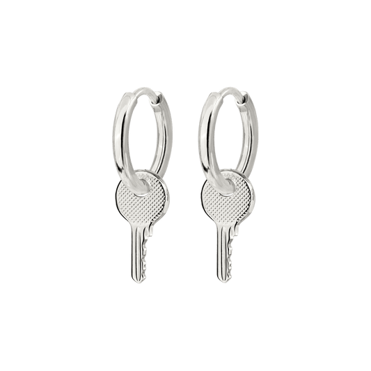Low-key Hoop Set Small Silver