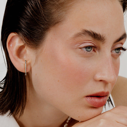 Soft Line Studs Silver