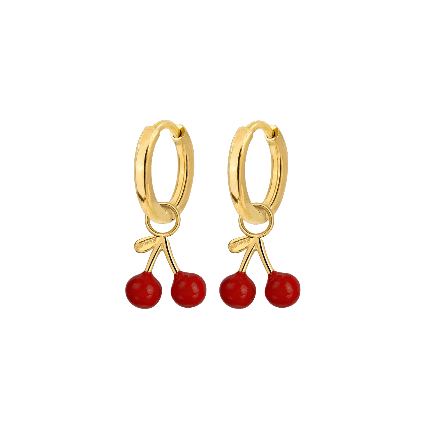 Very Cherry Hoop Set Baby Gold