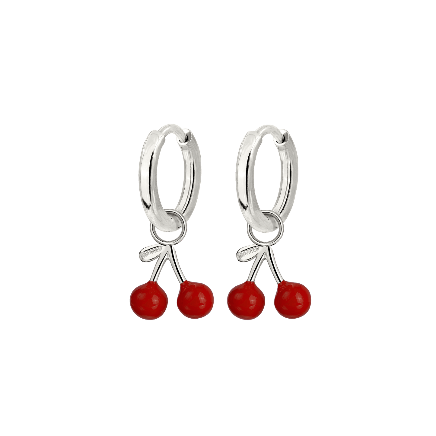 Very Cherry Hoop Set Baby Silver