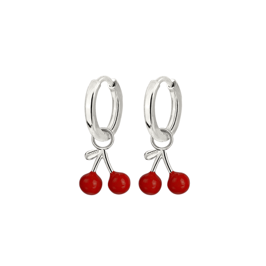 Very Cherry Hoop Set Baby Silver