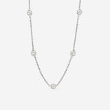 Boho Coin Necklace Silver