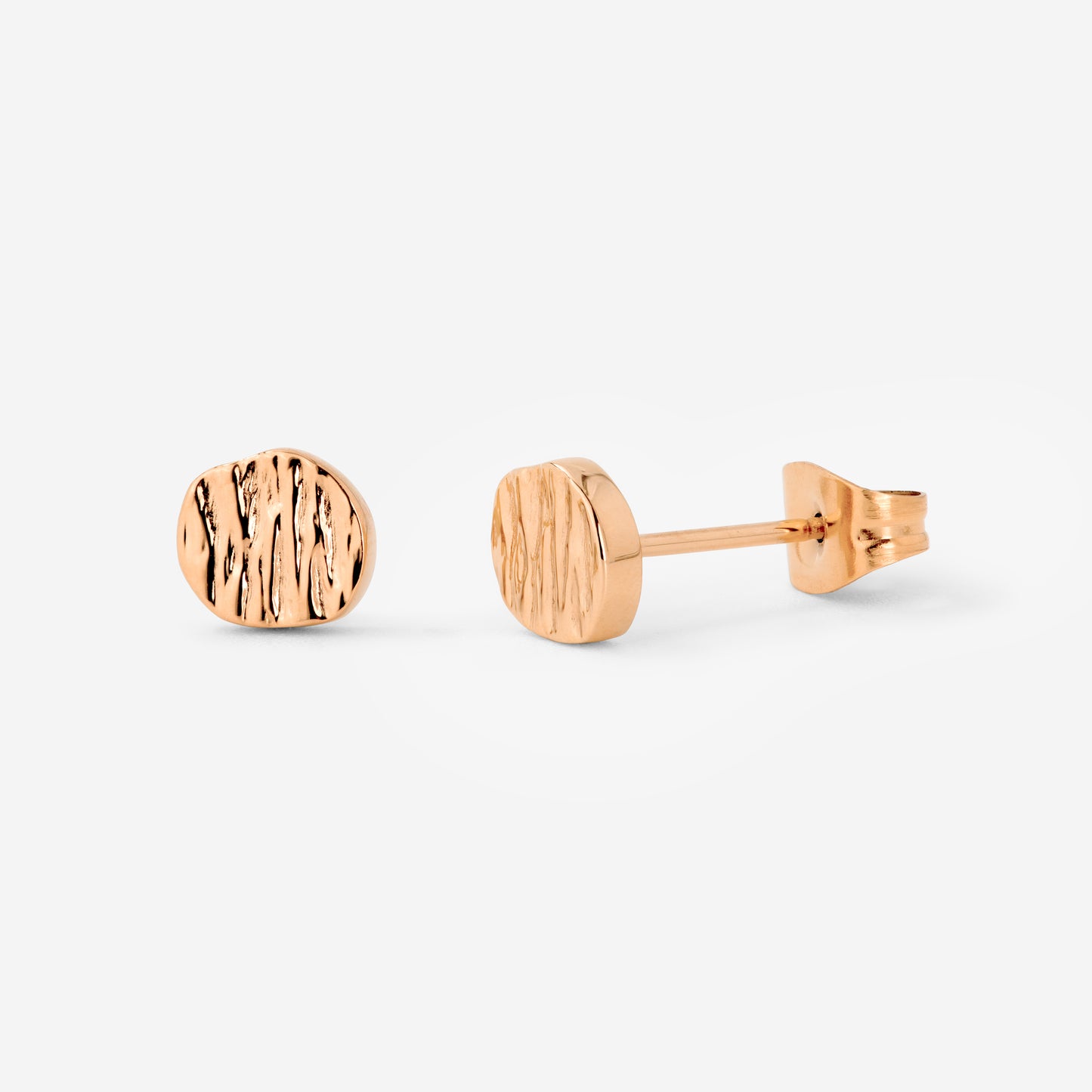 Boho Coin Studs Rose Gold