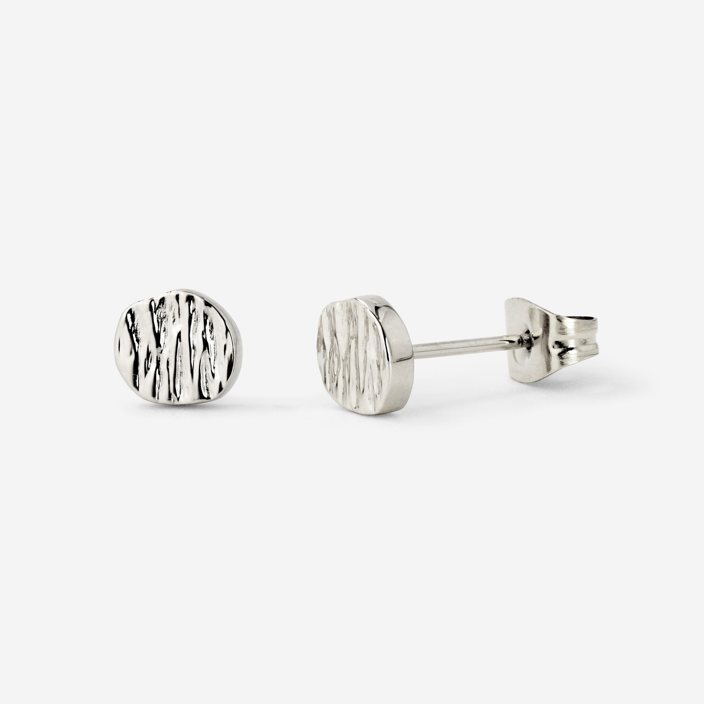 Boho Coin Studs Silver