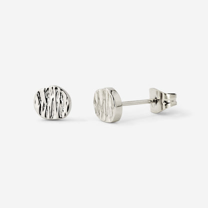 Boho Coin Studs Silver