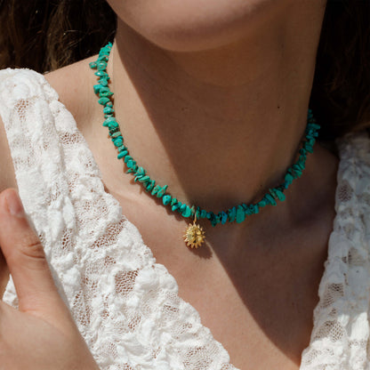 Blue Lagoon Necklace Gold