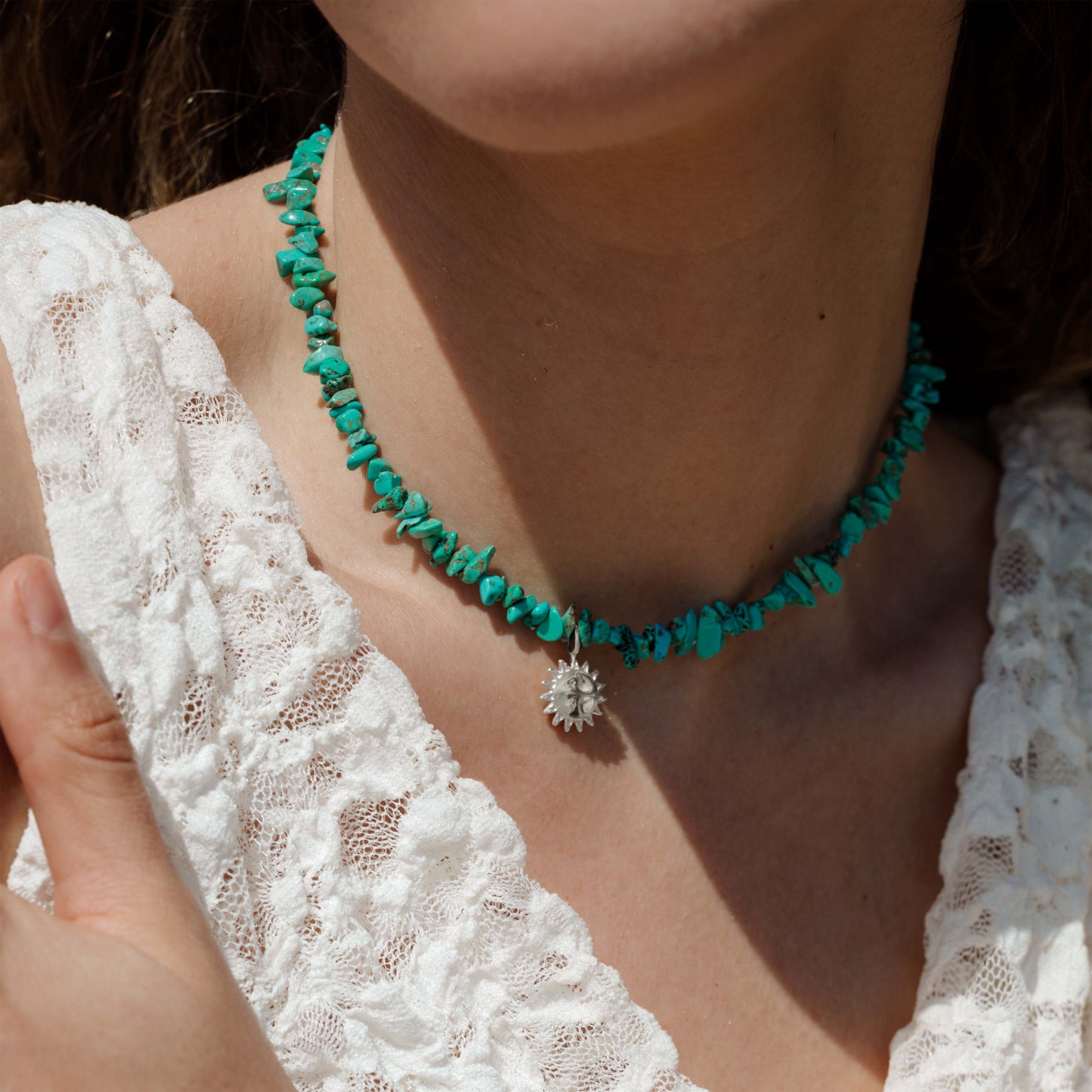Blue Lagoon Necklace Silver