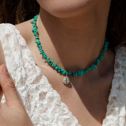 Blue Lagoon Necklace Silver