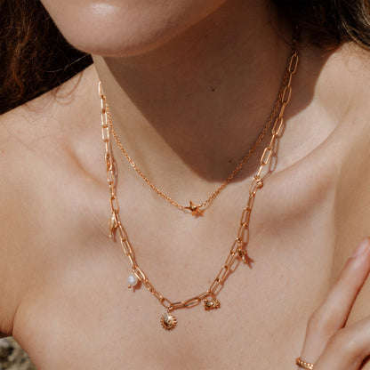 Seaside Treasures Necklace Rose Gold
