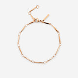 Curved Links Bracelet Rose Gold