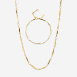 Curved Links Bundle Gold