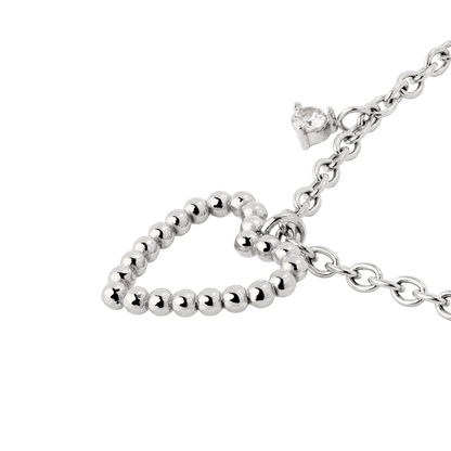 Heart of Gold Necklace Silver