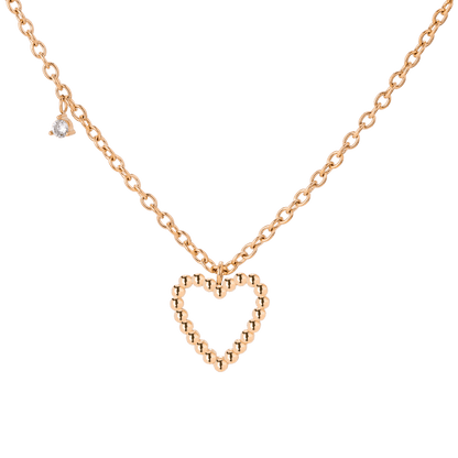 Heart of Gold Necklace Rose Gold