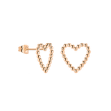Heart of Gold Studs Rose Gold