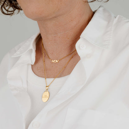 Mom Forever Necklace Gold