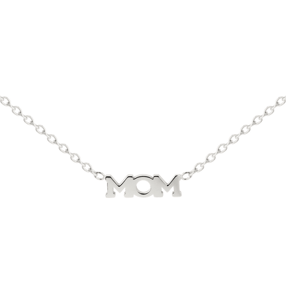 Mom Forever Necklace Silver