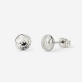 Ocean's Echo Studs Silver