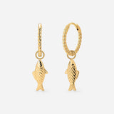 Pezito Twisted Hoop Set Small Gold