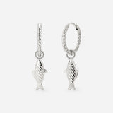 Pezito Twisted Hoop Set Small Silver