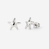 Sea Star Studs Silver