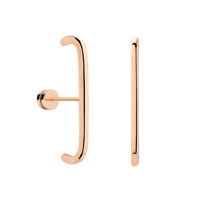 Soft Line Studs Rose Gold