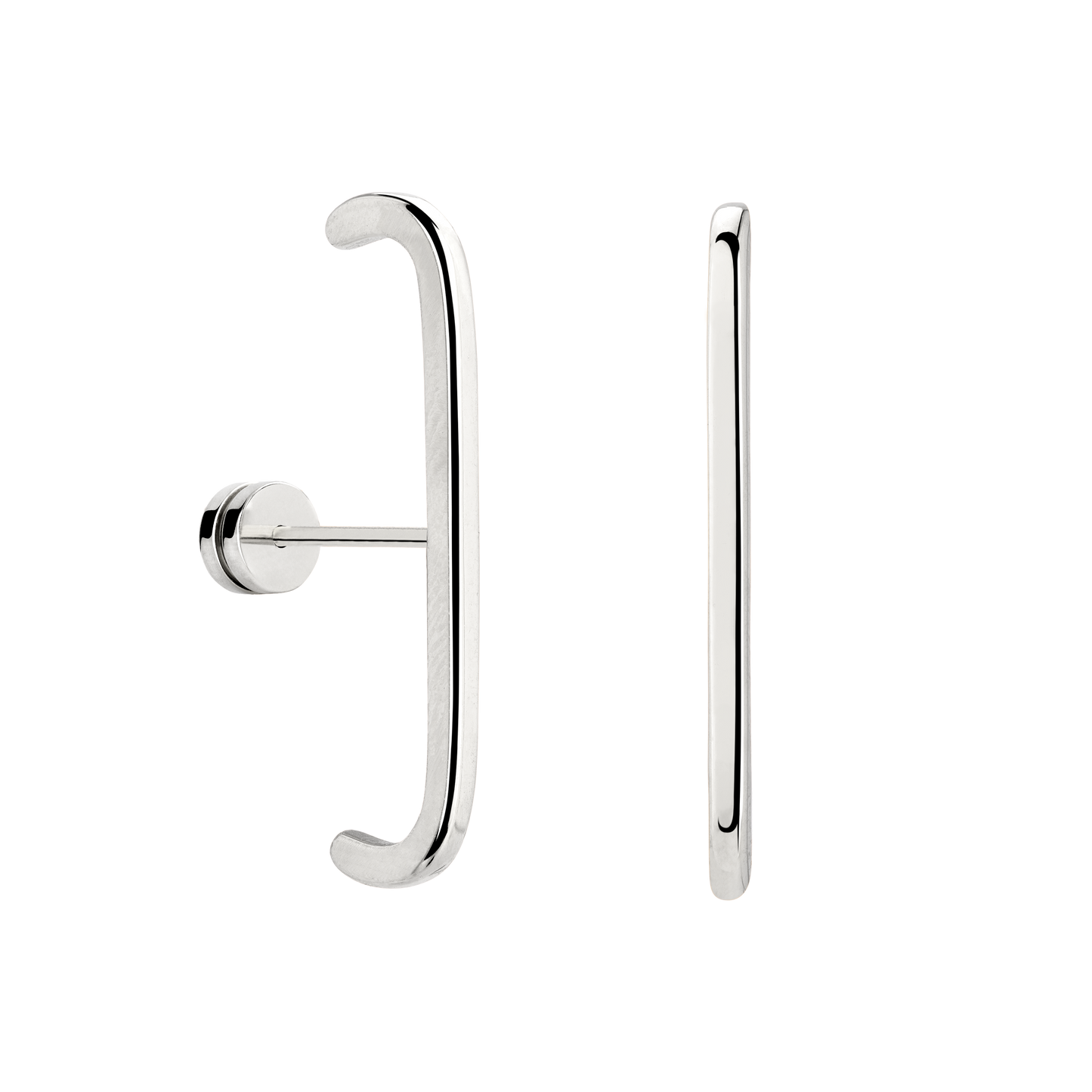 Soft Line Studs Silver