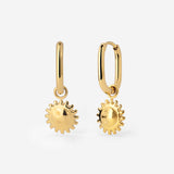 Solaris Oval Hoop Set Baby Gold