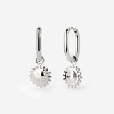 Solaris Oval Hoop Set Baby Silver