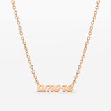 Amore Mio Necklace Rose Gold