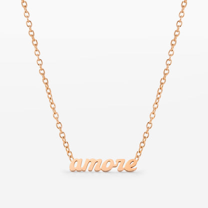 Amore Mio Necklace Rose Gold