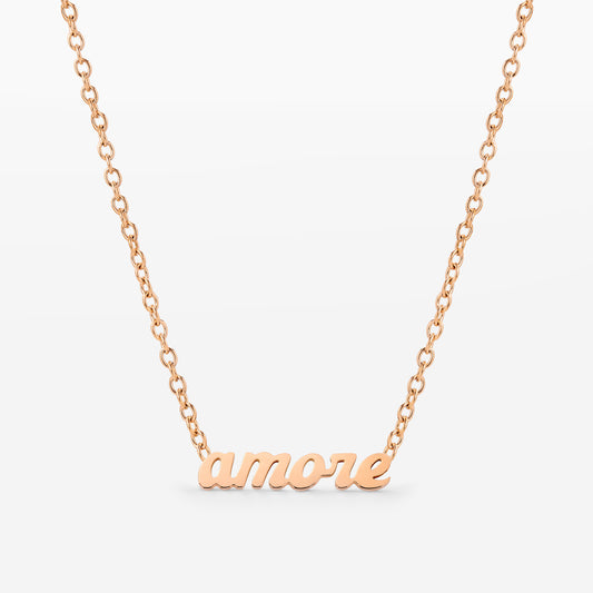 Amore Mio Necklace Rose Gold