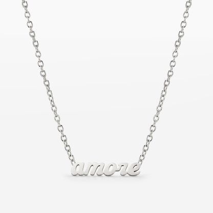 Amore Mio Necklace Silver