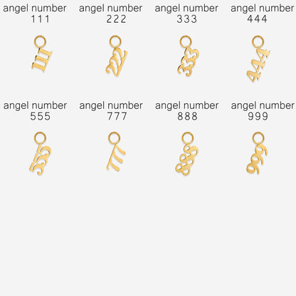 Angel Number Hoop Set Small