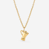 Coffee Lover Necklace Gold