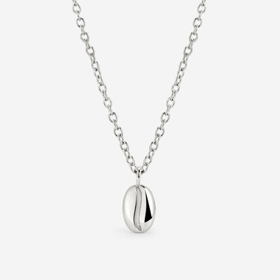 Golden Bean Necklace Silver