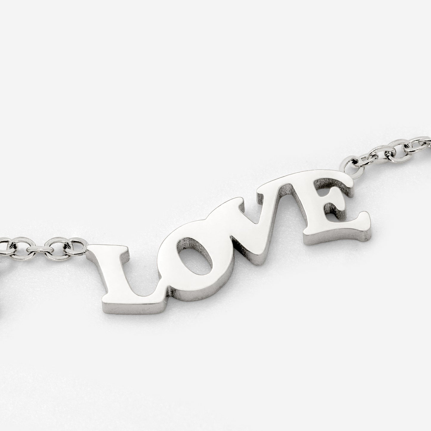 Love is Love Necklace Silver