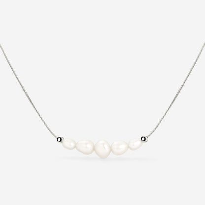 Pearlessence Choker Silver