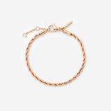 Rope Chain Bracelet Rose Gold