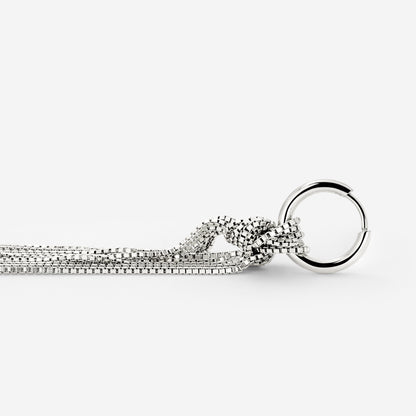 Sea Strands Hoop Set Small Silver