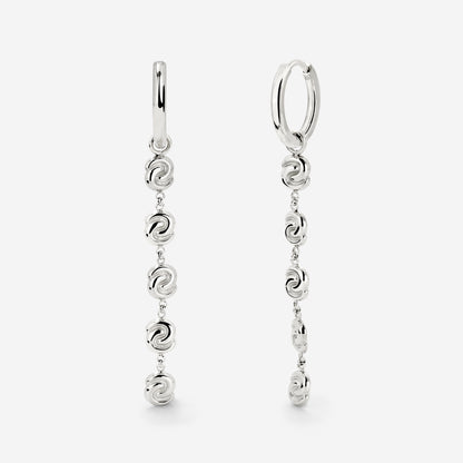 Tides of Time Hoop Set Small Silver