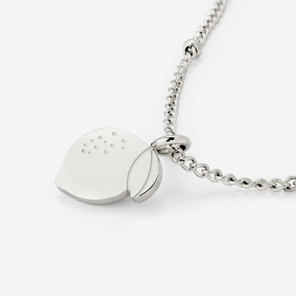 When Life gives you Lemons Necklace Silver
